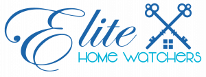 Elite_HW_logo Elite Home Watchers logo featuring elegant typography and crossed keys, representing home safety and maintenance services.